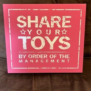 Share Your Toys Wooden Art